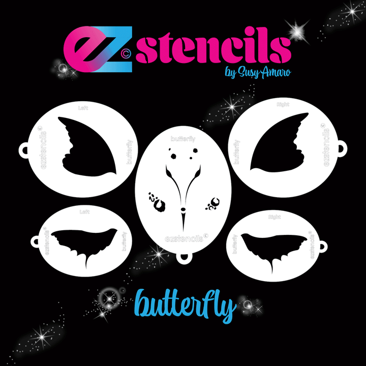 EZ Stencils - Butterfly 9 Stencil Set EZ Stencils - Butterfly 9 Stencil Set