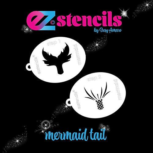 EZ Stencils - Mermaid Tail 3 Stencil Set  EZ Stencils - Mermaid Tail 3 Stencil Set