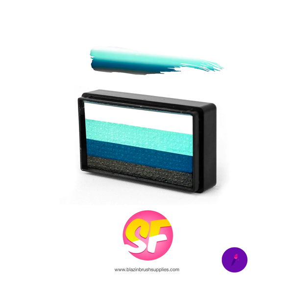ombre collection "teal marina" arty brush cake