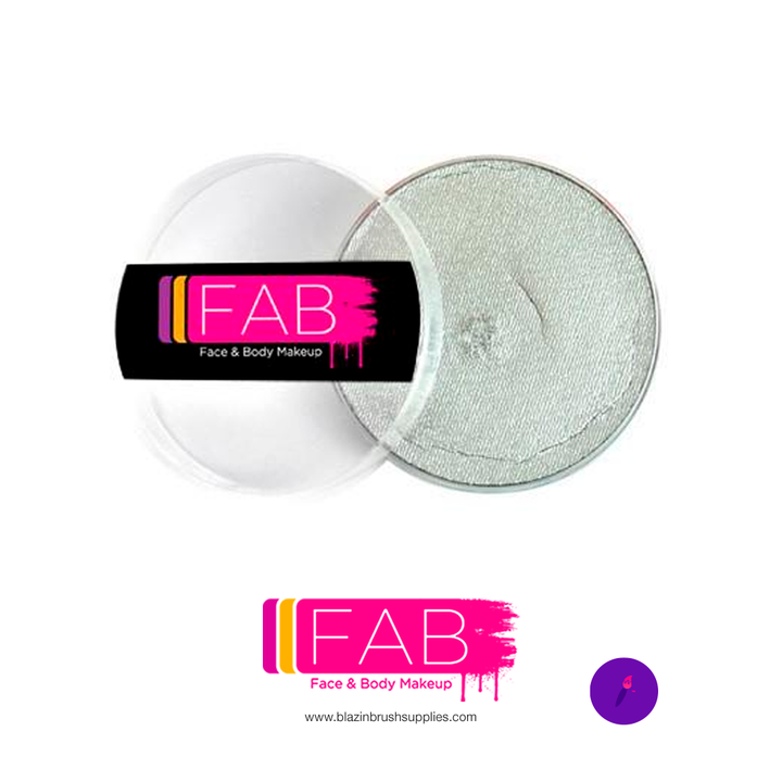metallic silver fab paint silver shimmer